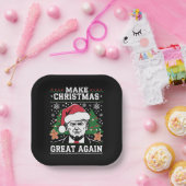 Funny Trump 2024 macht Weihnachten wieder großarti Pappteller (Party)