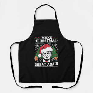 Funny Trump 2024 macht Weihnachten wieder großarti Schürze