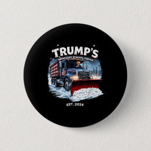 Funny Trump 2024 Siegeszug aus der Schneeflocke Button