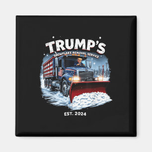 Funny Trump 2024 Siegeszug aus der Schneeflocke Magnet
