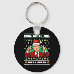 Funny Trump 2024 Weihnachten wieder großartig mach Schlüsselanhänger