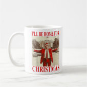 Funny Trump 2024 werde ich zu Weihnachten Zuhause Kaffeetasse (Links)