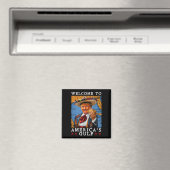 Funny Trump 2025 Mexiko Taco Willkommen in Amerika Magnet (In Situ (Geschirrspüler))