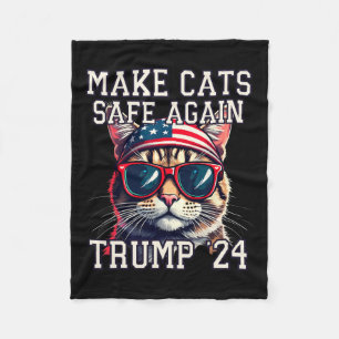 Funny Trump 24 Präsident Debate Meme macht Cats zu Fleecedecke