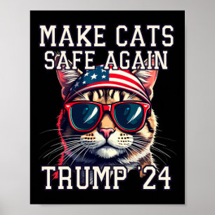 Funny Trump 24 Präsident Debate Meme macht Cats zu Poster