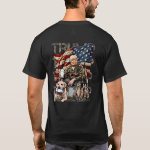 Funny Trump 45 47 Jagd Bierente US-Flag Camouflage T-Shirt