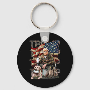 Funny Trump 45 47 Jagd Bierherzen Us Flag Camoufla Schlüsselanhänger