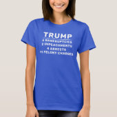 Funny Trump an den Zahlen T-Shirt (Vorderseite)