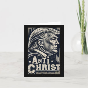 Funny Trump Anti Christ Jesus Christlich Faith T-S Karte