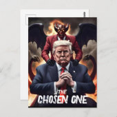 Funny Trump Antichrist wählt eins Postkarte (Vorne/Hinten)