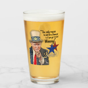 Funny Trump Baby Zitat Glas