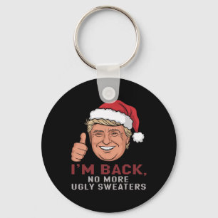 Funny Trump Back No more Weihnachten Ugly Sweaters Schlüsselanhänger