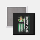Funny Trump Beer Drink American Flag St Patrick Magnet (Vorderseite/Rückseite)