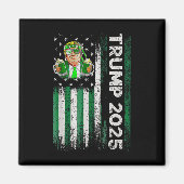 Funny Trump Beer Drink American Flag St Patrick Magnet (Vorne)