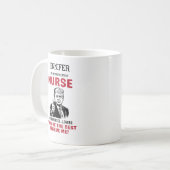 Funny Trump Beste Krankenschwester Personalisiert Kaffeetasse (Vorderseite Links)