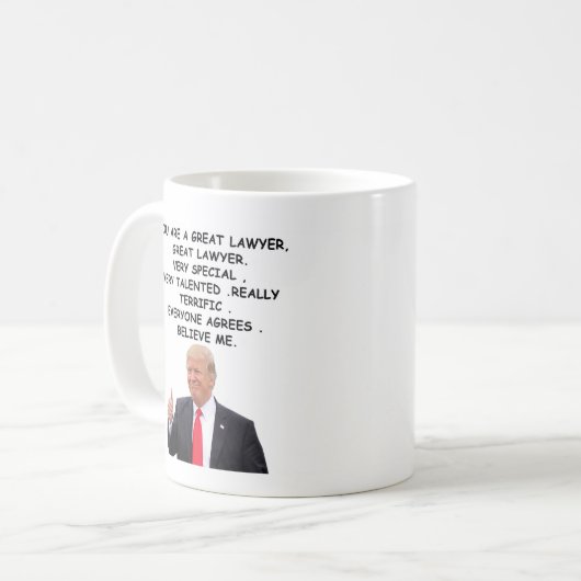 Funny trump bester Anwalt Kaffee Tasse 11 oz (Vorderseite Links)