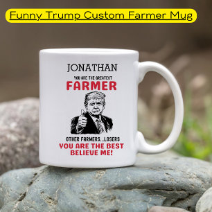 Funny Trump Bester Bauer Personalisiert Kaffeetasse