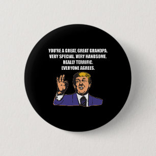 Funny Trump Bester Opa je jeder stimmt zu Button