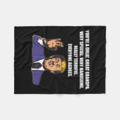Funny Trump Bester Opa je jeder stimmt zu Fleecedecke (Vorderseite (Horizontal))