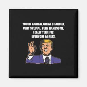 Funny Trump Bester Opa je jeder stimmt zu Magnet