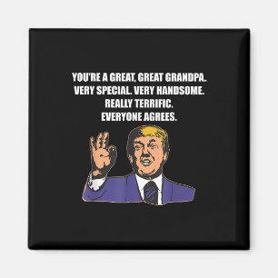 Funny Trump Bester Opa je jeder stimmt zu Magnet