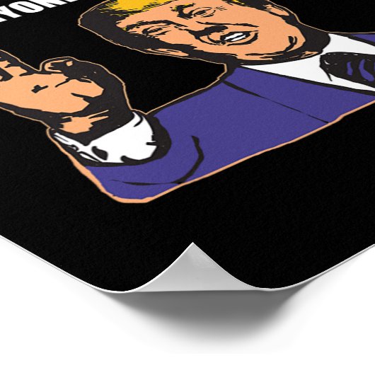 Funny Trump Bester Opa je jeder stimmt zu Poster (Ecke)