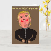 Funny Trump Birthday Grab Karte (Gelbe Blume)