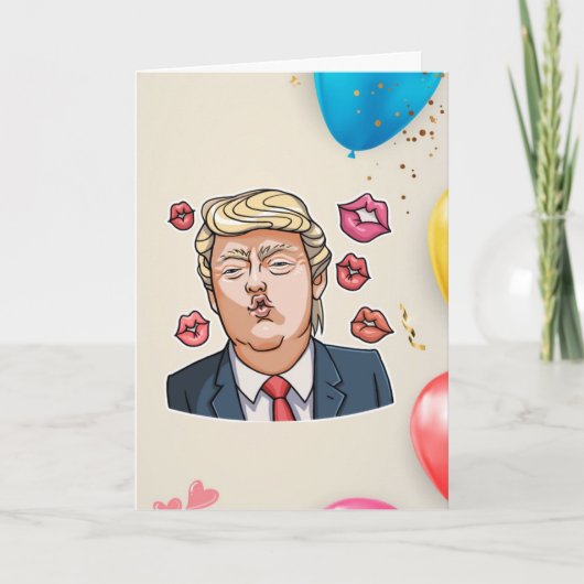 Funny Trump Birthday Karte (Vorderseite)