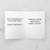 Funny Trump Birthday Karte (Innenseite)