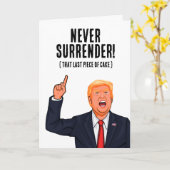 Funny Trump Birthday Karte (Gelbe Blume)