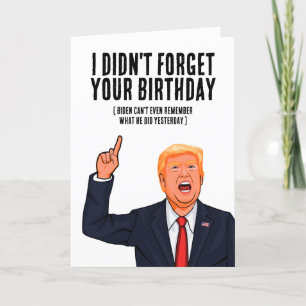 Funny Trump Birthday Karte