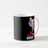 Funny Trump Bowling Make Bowling Great Again Kaffeetasse (VorderseiteRechts)