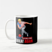 Funny Trump Bowling Make Bowling Great Again Kaffeetasse (Links)