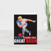 Funny Trump Bowling Make Bowling Great Again  Karte (Vorderseite)