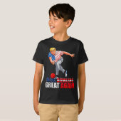 Funny Trump Bowling Make Bowling Great Again T-Shirt (Vorne ganz)