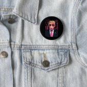 Funny Trump Bubble Gum Pink Usa Flag Button (Beispiel)