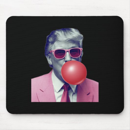 Funny Trump Bubble Gum Yum Geschenke Mousepad (Vorne)