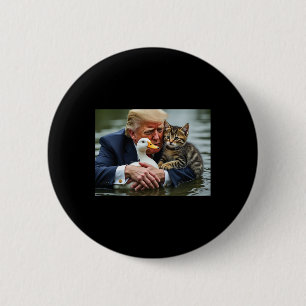 Funny Trump Cat and Enck Memes Weihnachts Hallowee Button
