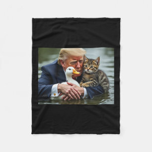 Funny Trump Cat and Enck Memes Weihnachts Hallowee Fleecedecke