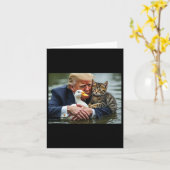 Funny Trump Cat and Enck Memes Weihnachts Hallowee Karte (Gelbe Blume)