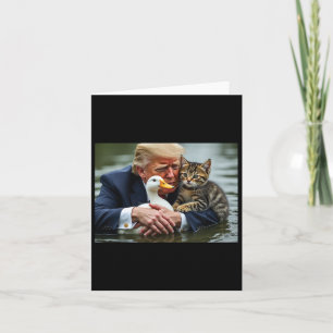 Funny Trump Cat and Enck Memes Weihnachts Hallowee Karte