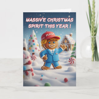 Funny Trump Christmas Card | MAGA Christmas Feiertagskarte