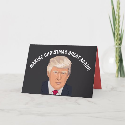 FUNNY TRUMP CHRISTMAS CARDS FEIERTAGSKARTE (Vorderseite)