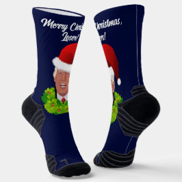 Funny Trump Christmas Loser Socken