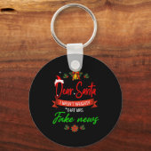 Funny Trump Christmas Pajamas Fake News Schlüsselanhänger (Vorderseite)