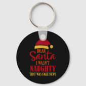 Funny Trump Christmas Pajamas Fake News Schlüsselanhänger (Vorderseite)