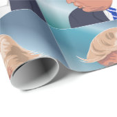 FUNNY TRUMP CHRSTMAS Wrapping Paper Geschenkpapier (Rolleneckpunkt)