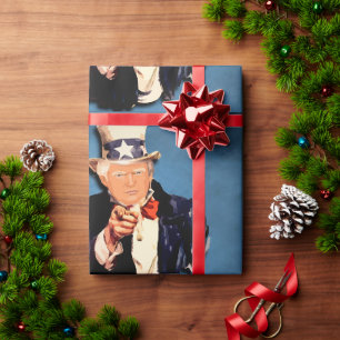 FUNNY TRUMP CHRSTMAS Wrapping Paper Geschenkpapier