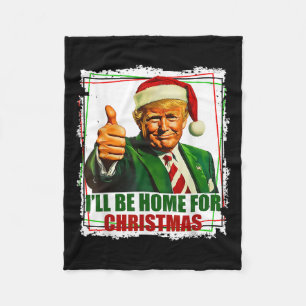 Funny Trump Daddys Zuhause Christmas Wieder 2024-2 Fleecedecke