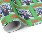 Funny Trump Daddys Zuhause Gift Geschenkpapier (Rolleneckpunkt)